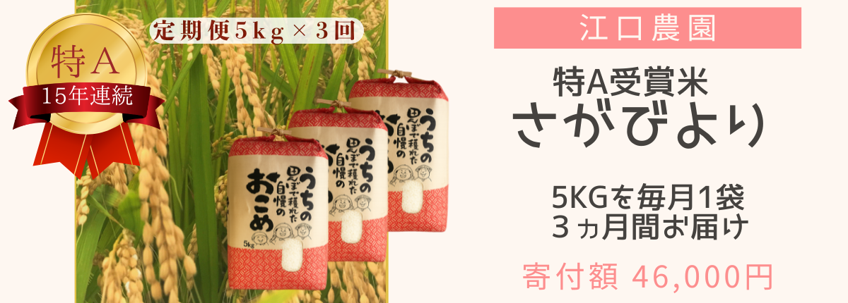 定期　さがびより5kg 3回